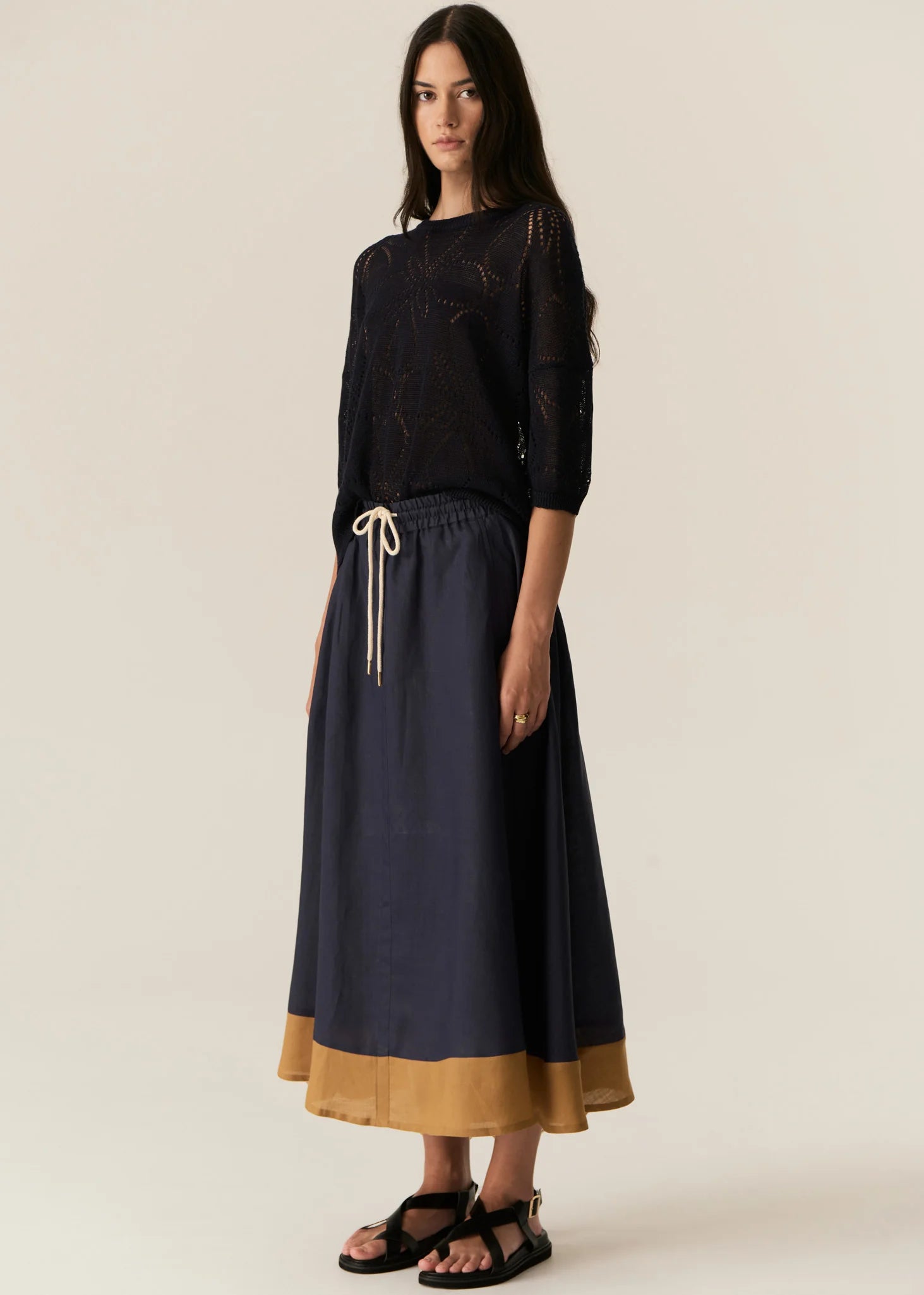 POL | Speck Skirt | Ink/Ginger