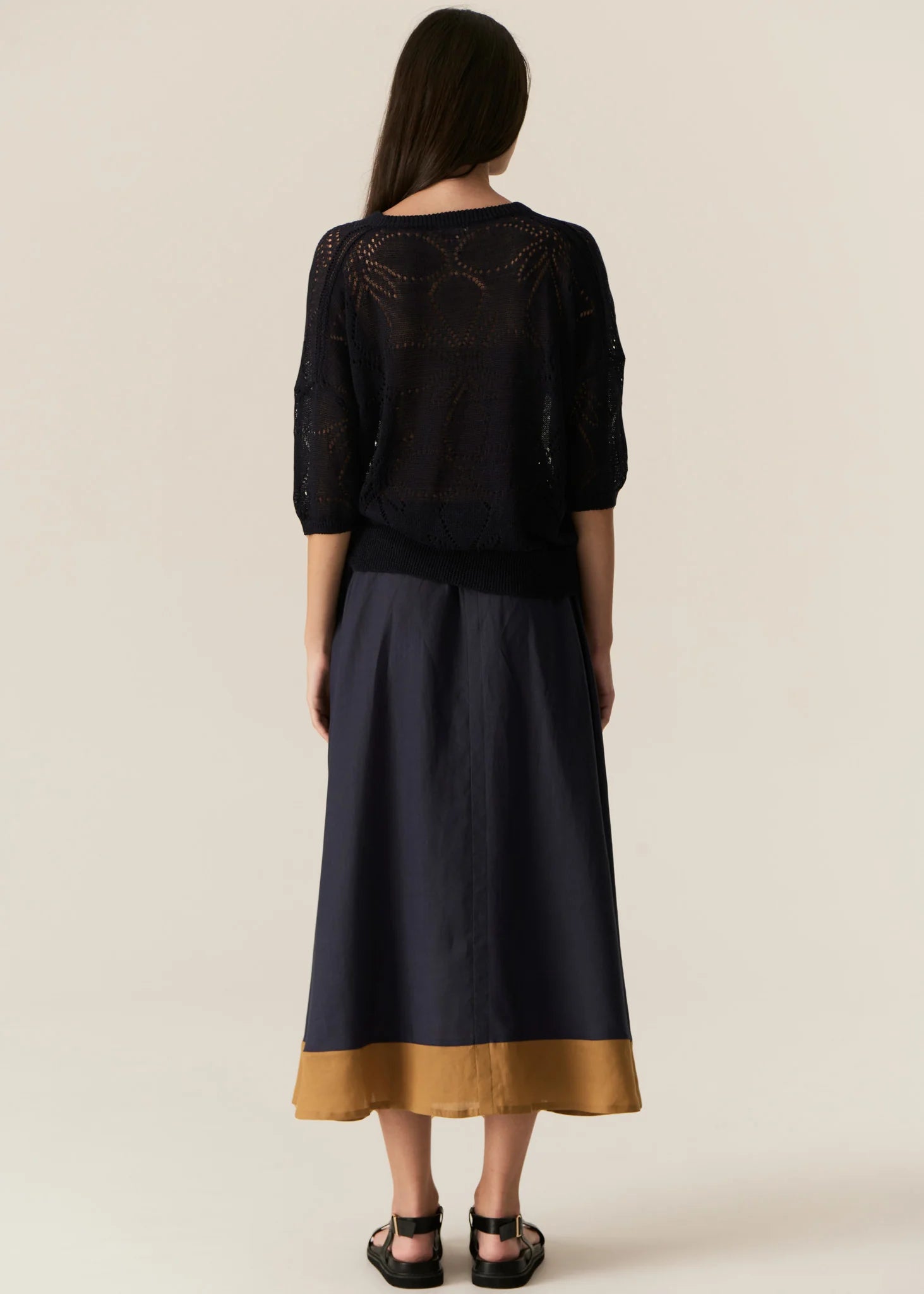 POL | Speck Skirt | Ink/Ginger