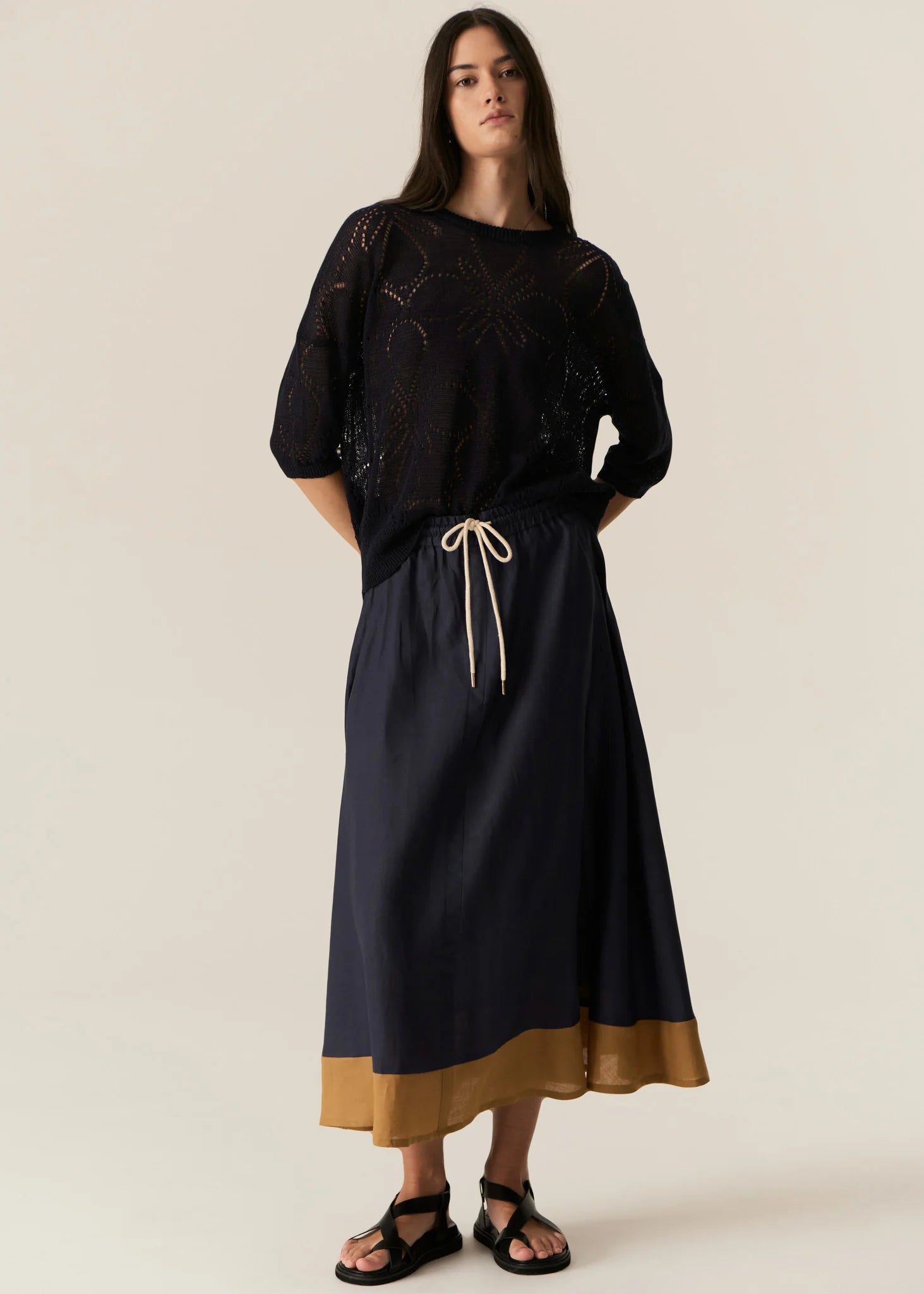 POL | Speck Skirt | Ink/Ginger
