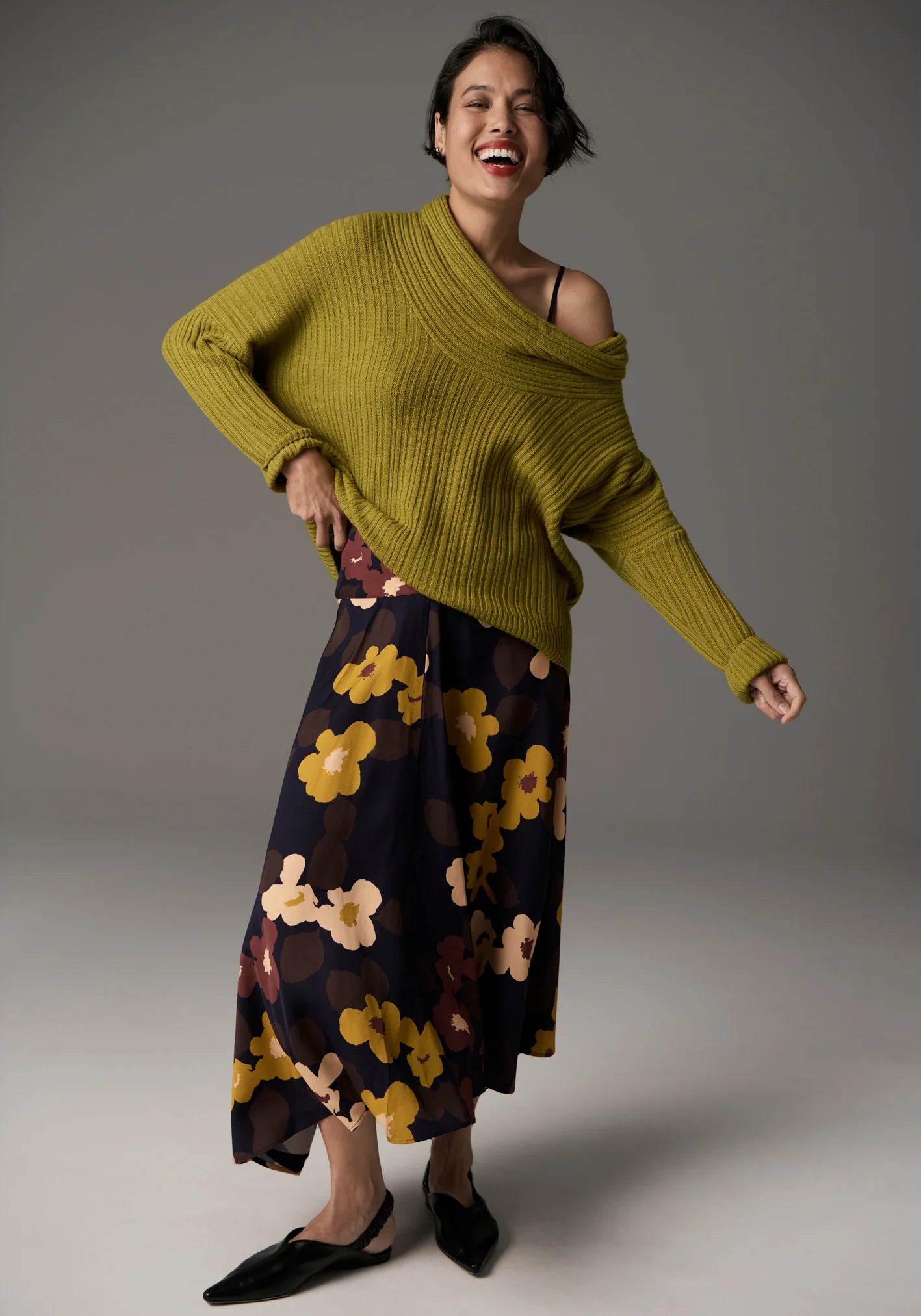 POL | Utopia Scoop Neck Knit | Zest