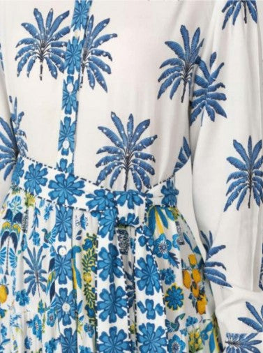 Inoa | Perorian Dress | Papier Colle-Light Blue