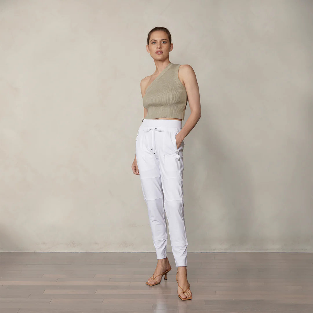 Raffaello Rossi | Candy Jogger Pant | White