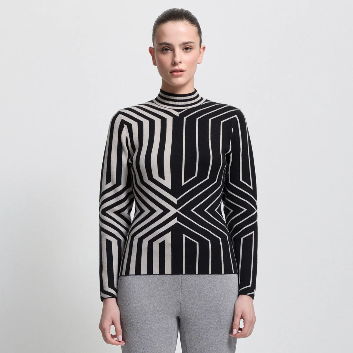 Raw by Raw | Base Layer Jacquard Knit | Jet Black