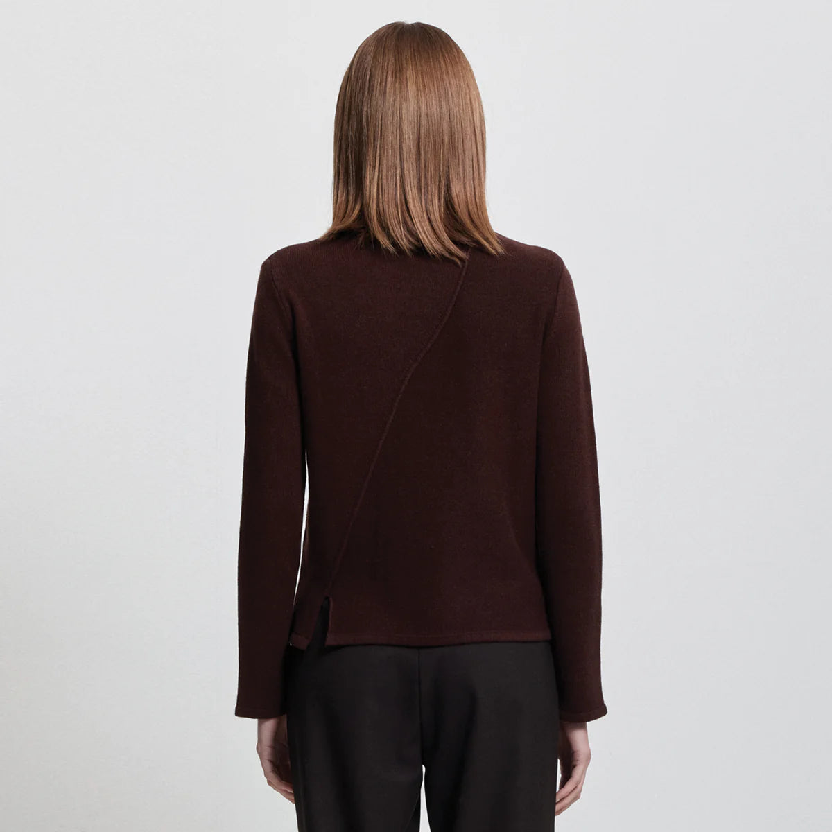 Raw by Raw | Maya Boat Neck Textured Knit | Espresso