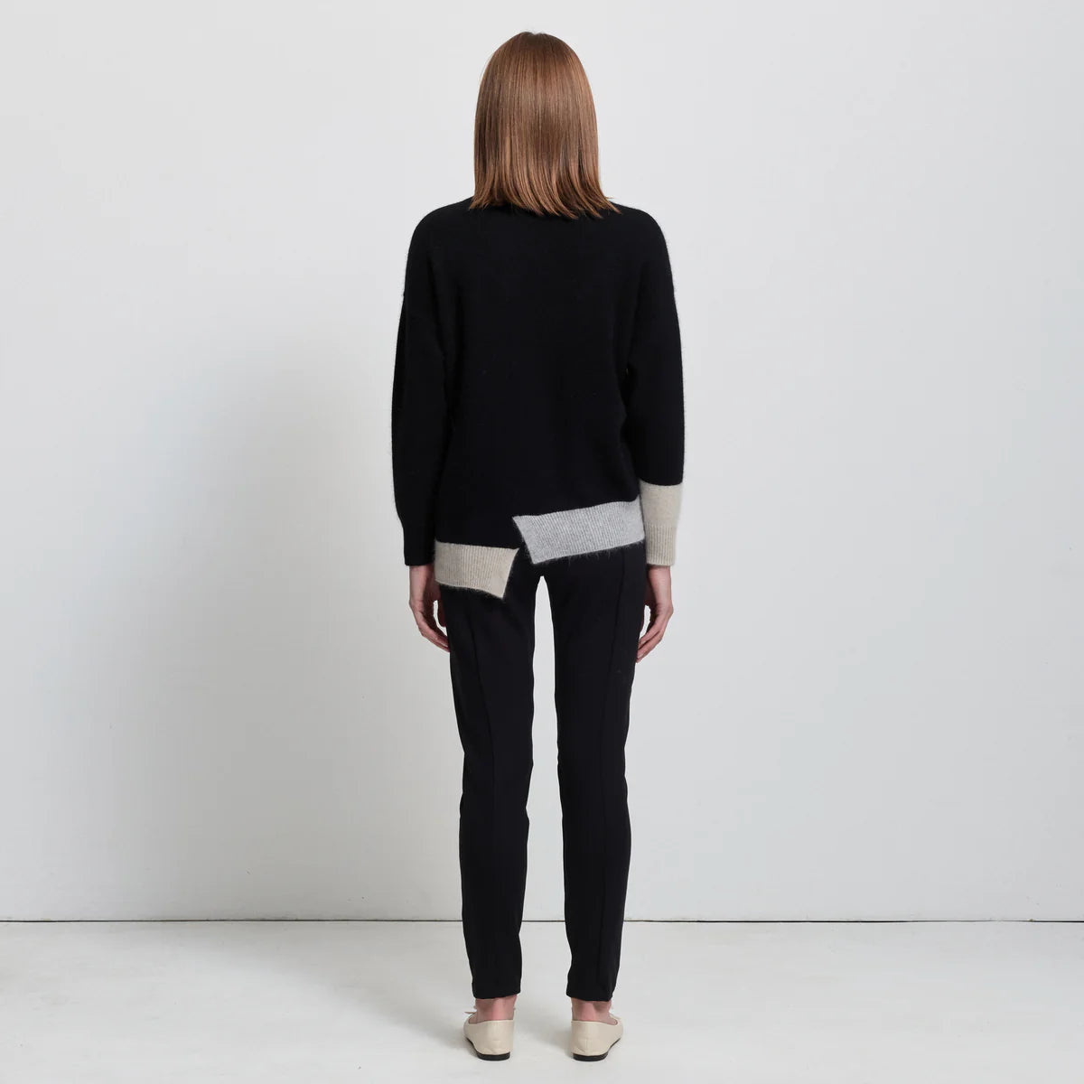 Raw by Raw | Milan Block Knit | Jet Black