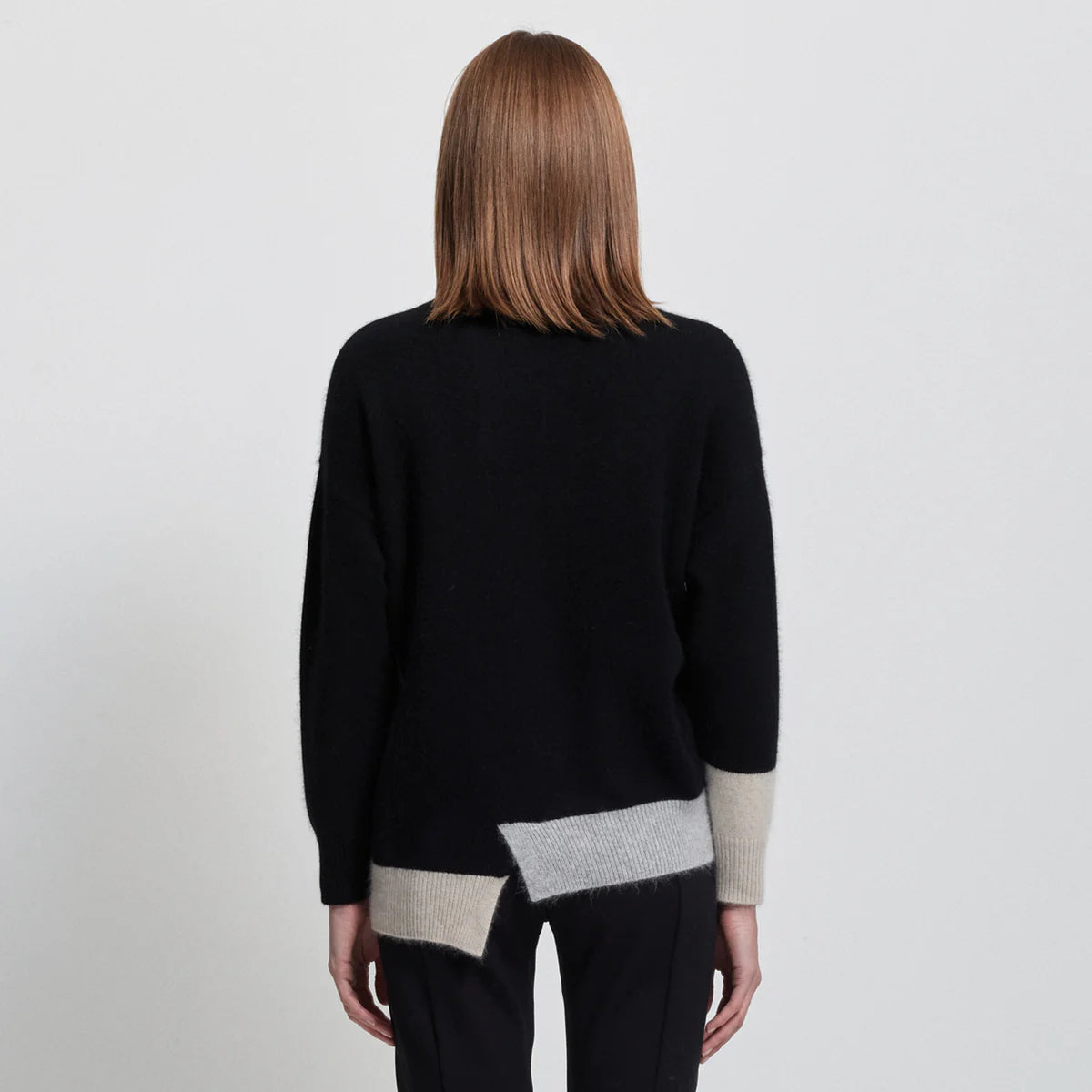 Raw by Raw | Milan Block Knit | Jet Black