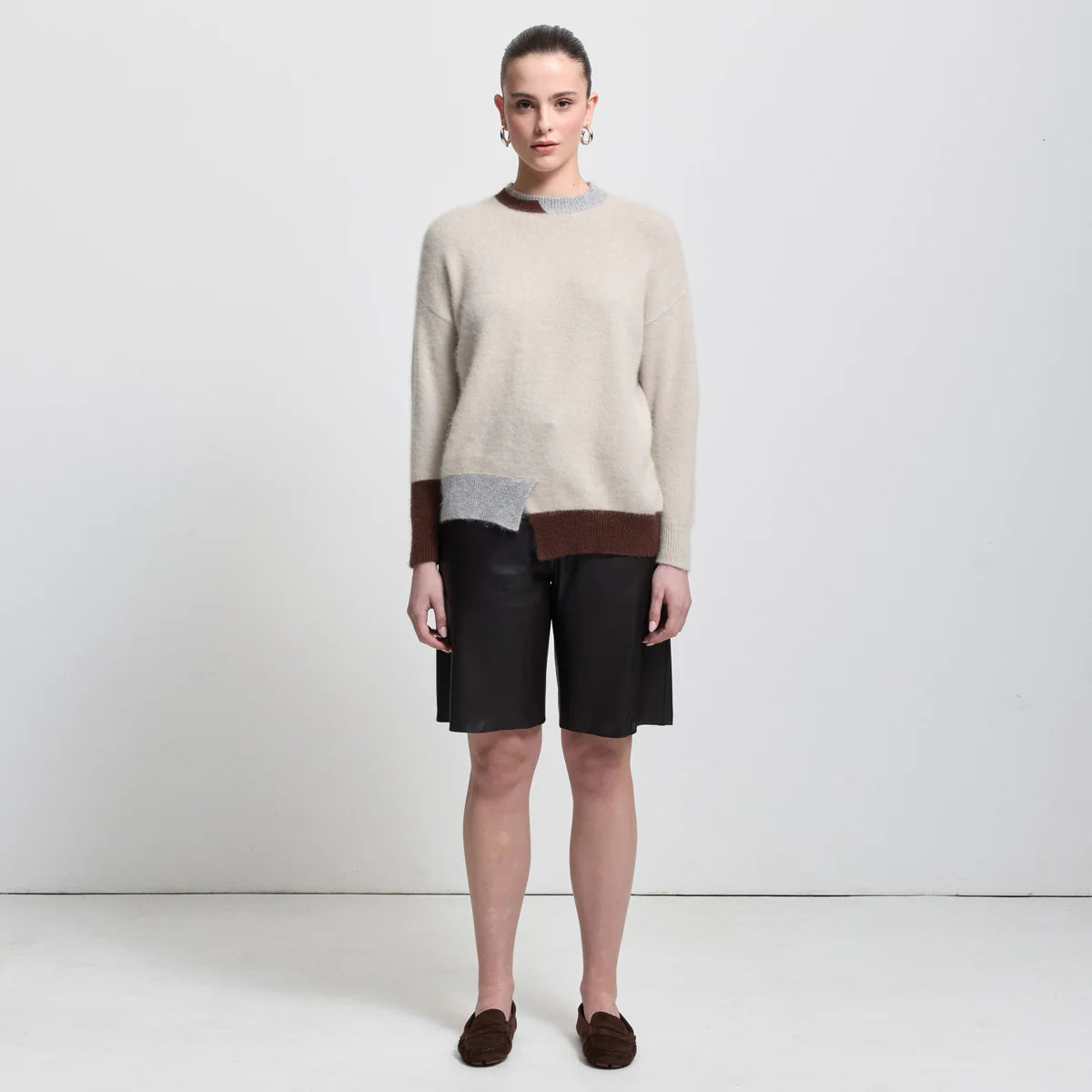 Raw by Raw | Milan Block Knit | Oyster
