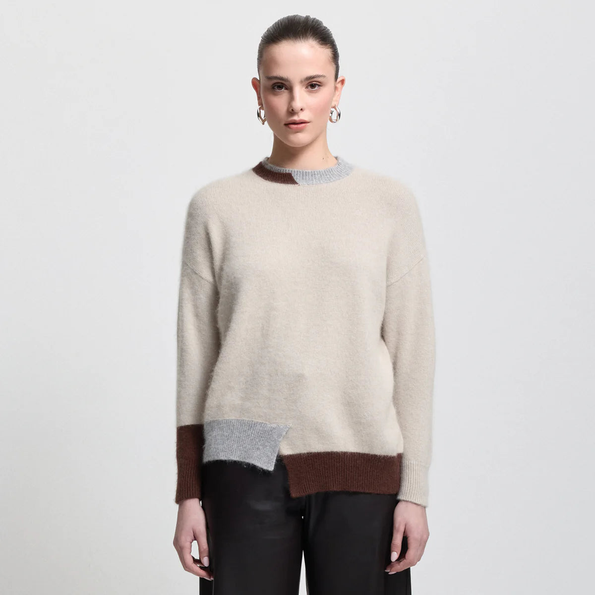 Raw by Raw | Milan Block Knit | Oyster
