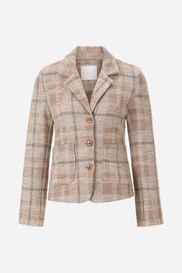 Rich & Royal | Jacquard Blazer | Caramel Spice