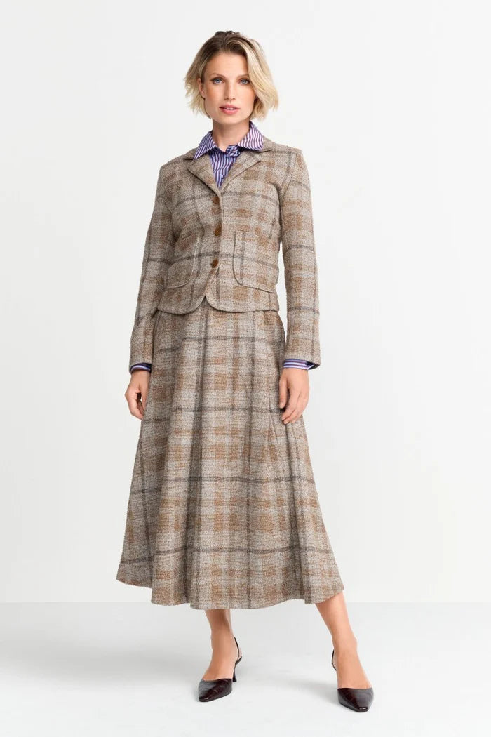 Rich & Royal | Jacquard Blazer | Caramel Spice