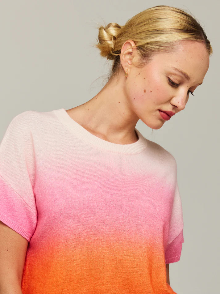 Brodie Knitwear | Pink Bali Print Tee