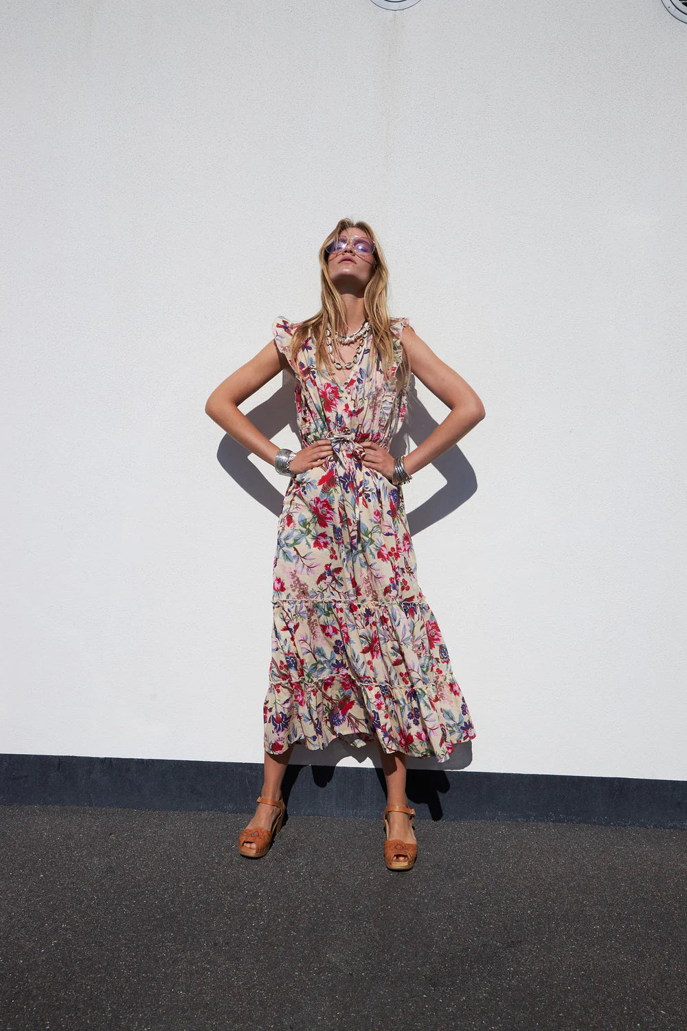 Lolly's Laundry | Samo Midi Dress | Flower Print