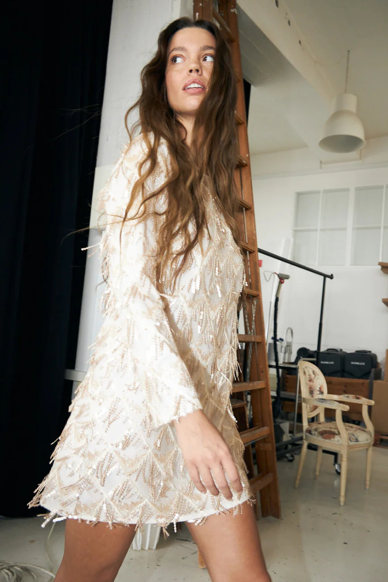 Lolly's Laundry | Solga Mini Dress | Champagne