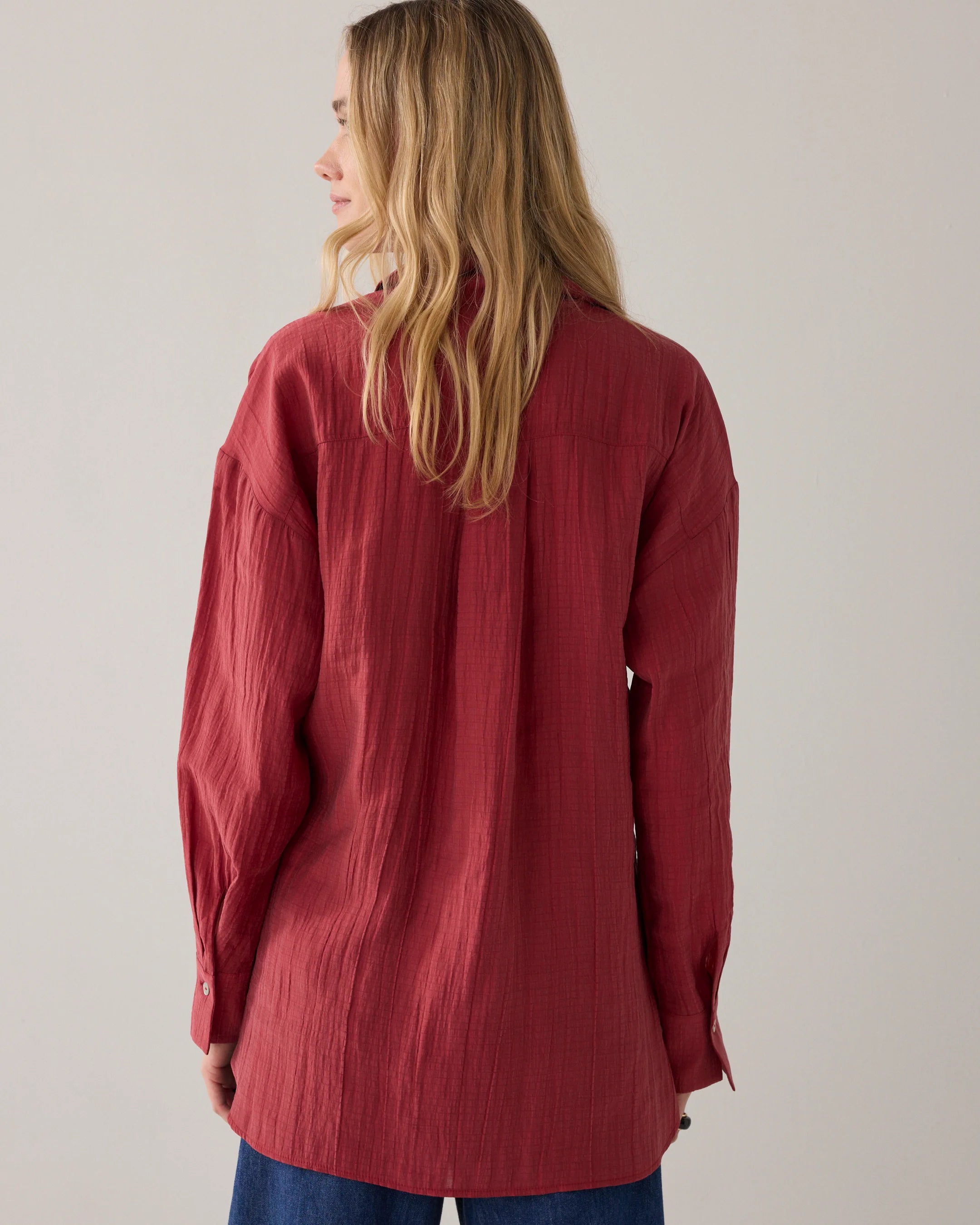 Summum | Blouse Lyocell Blend | Brick Red