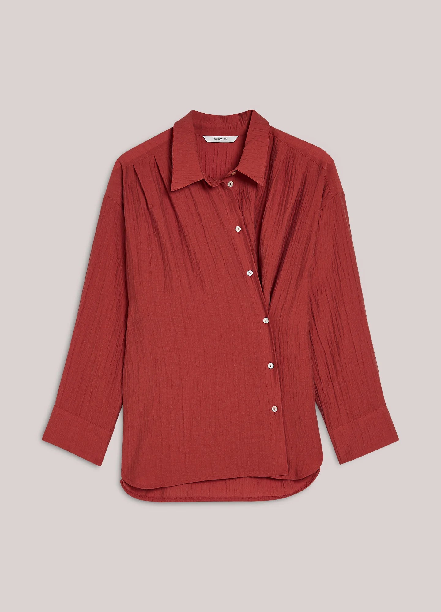 Summum | Blouse Lyocell Blend | Brick Red