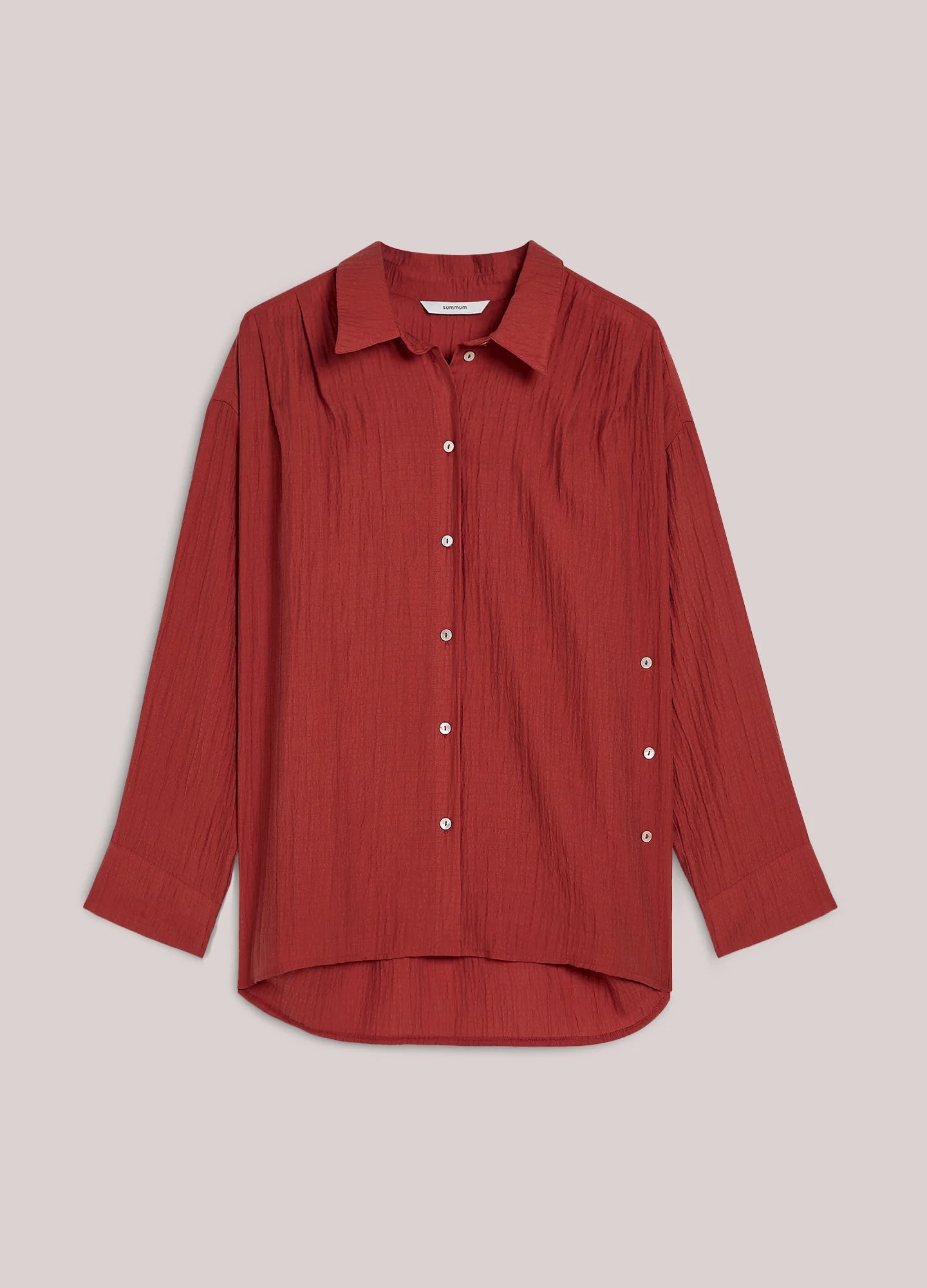 Summum | Blouse Lyocell Blend | Brick Red
