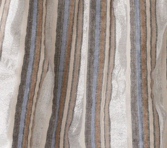 Summum | Stripe Lurex Blouse | Silver