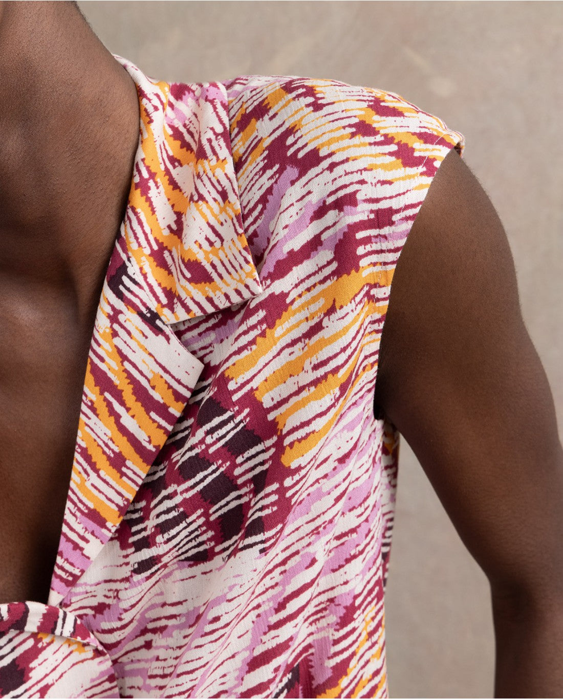 Surkana | Collared Blouse | Pink Multi