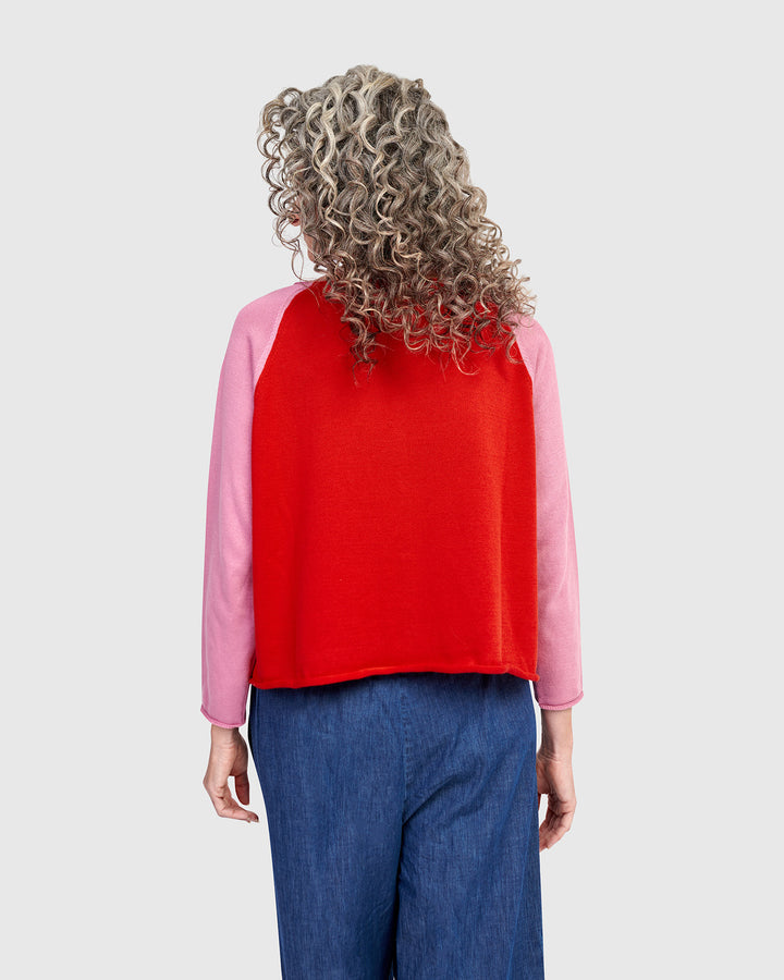 Alembika | Seashell Cardigan | Magenta