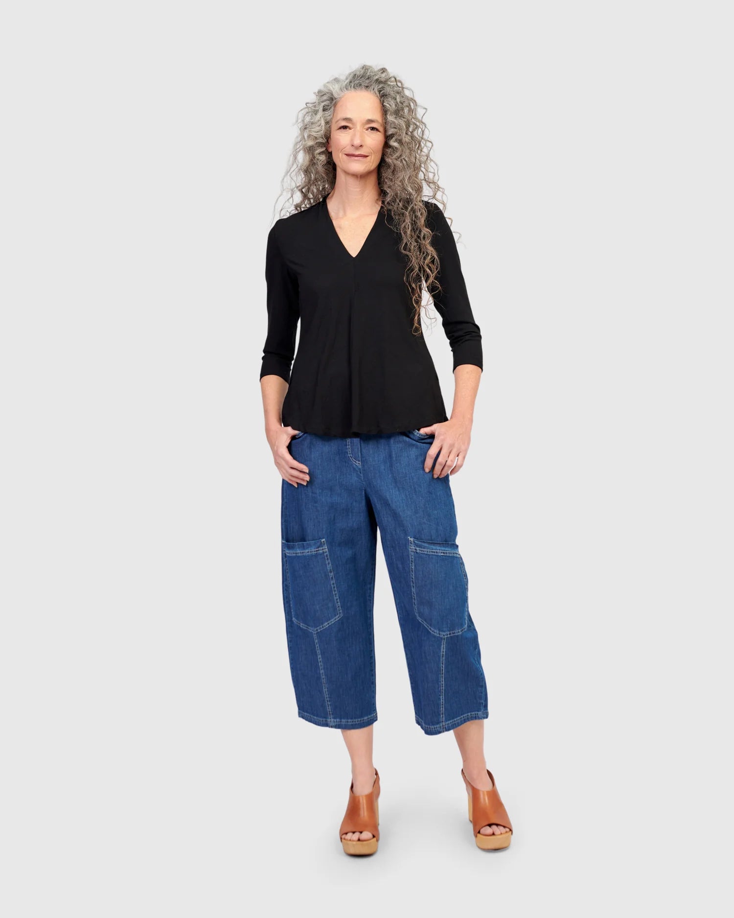 Alembika | Cropped Pant | Denim