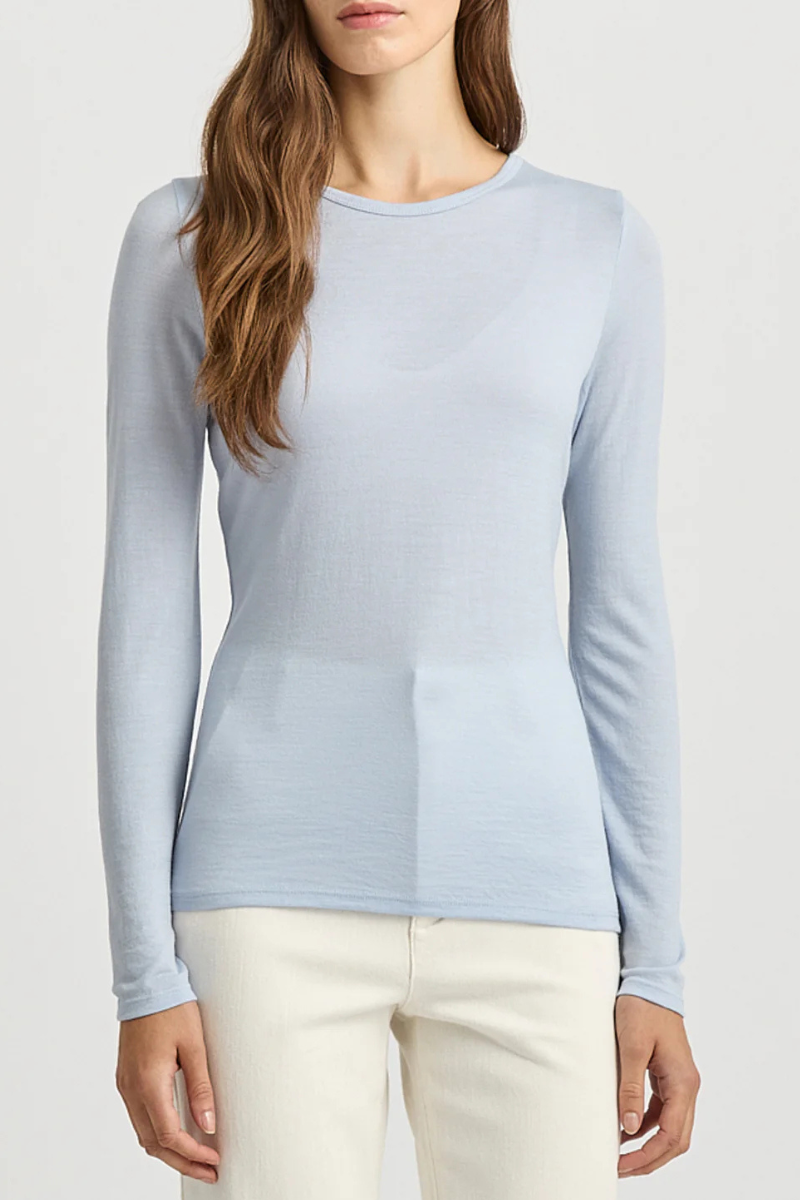 Toorallie | Crew Merino Tee | Dove Grey