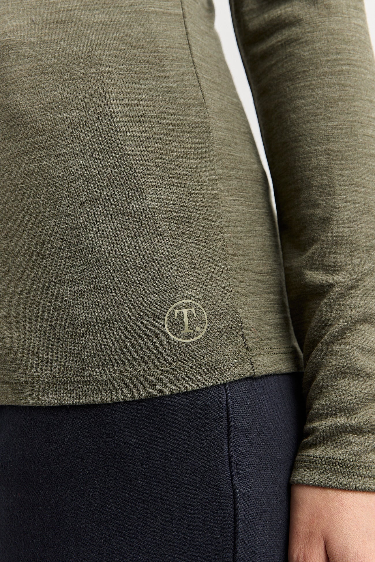 Toorallie | Crew Merino Tee | Kale