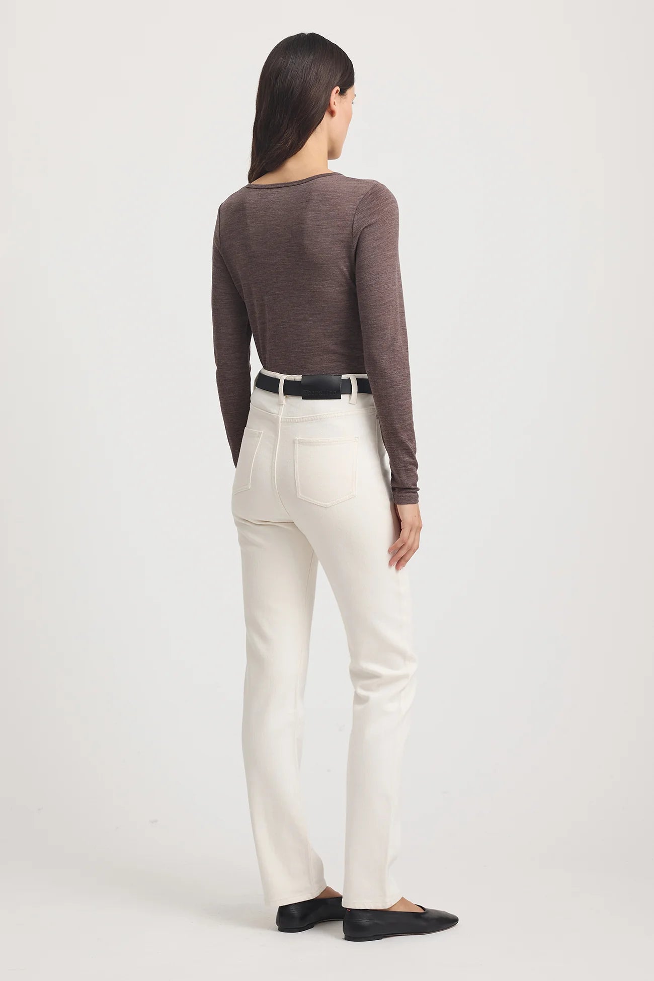 Toorallie | Crew Merino Tee | Mocha