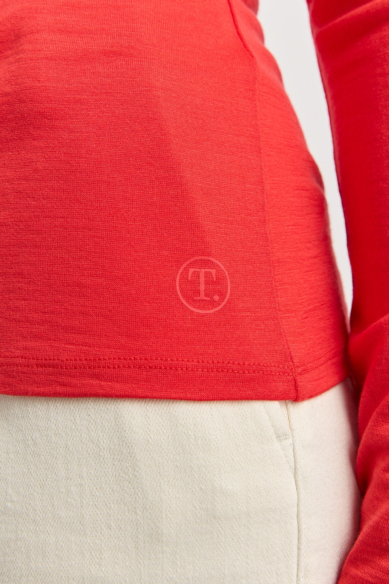 Toorallie | Crew Merino Tee | Poppy