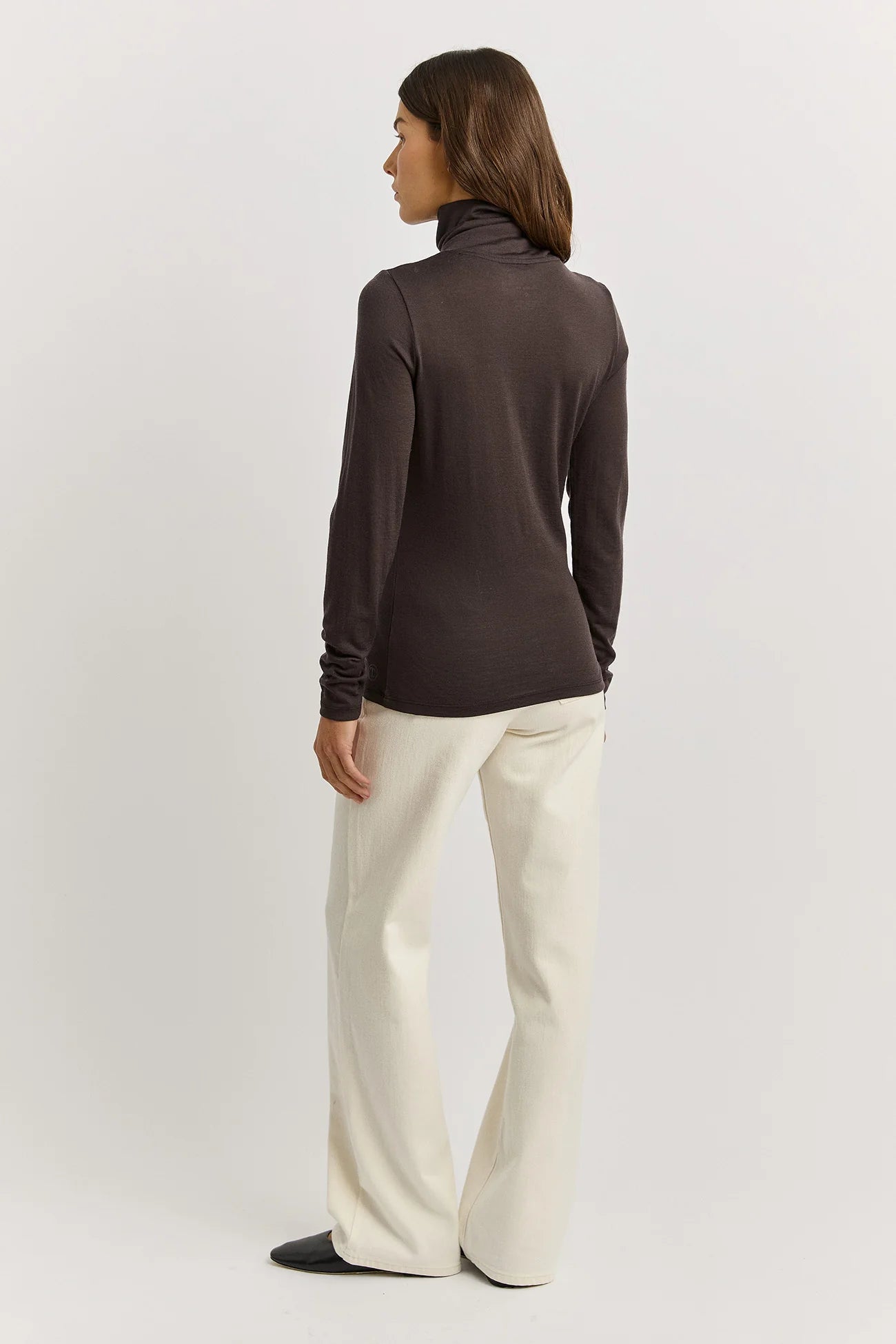 Toorallie | Turtle Neck Merino Tee | Date
