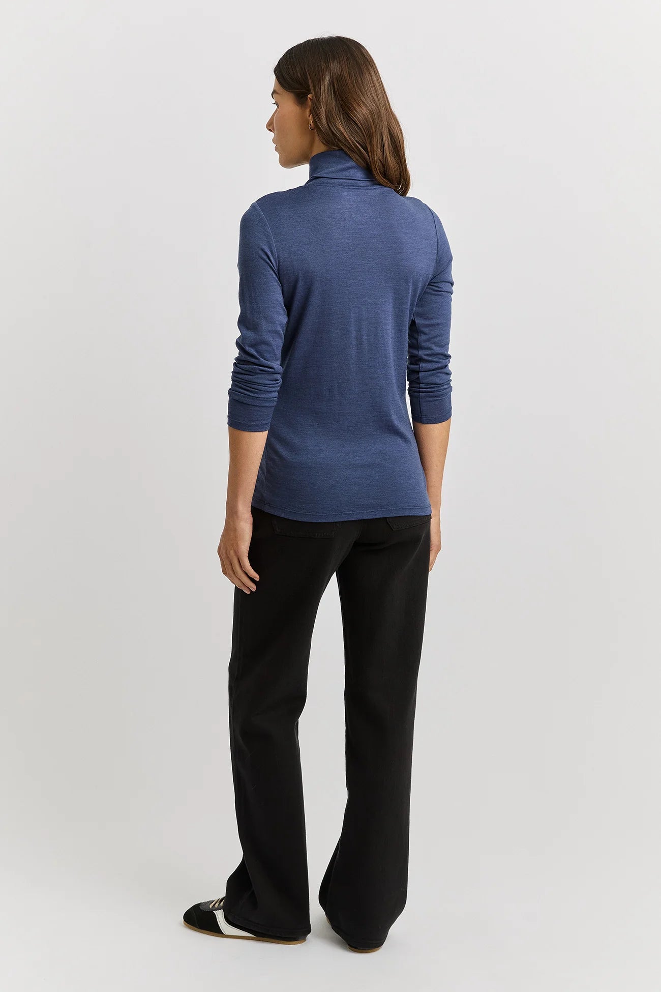 Toorallie | Turtle Neck Merino Tee | Galaxy