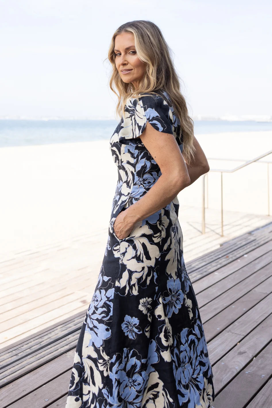 Two T's | Peonie Print Dress | Peony Print