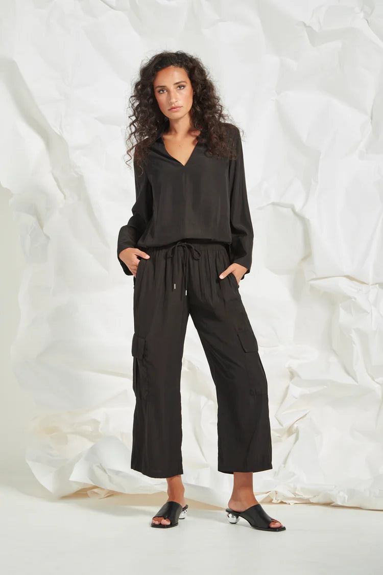Glide by Verge | Corinna Blouse | Black