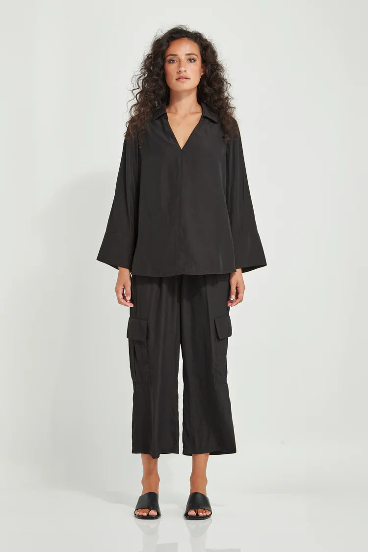 Glide by Verge | Corinna Blouse | Black
