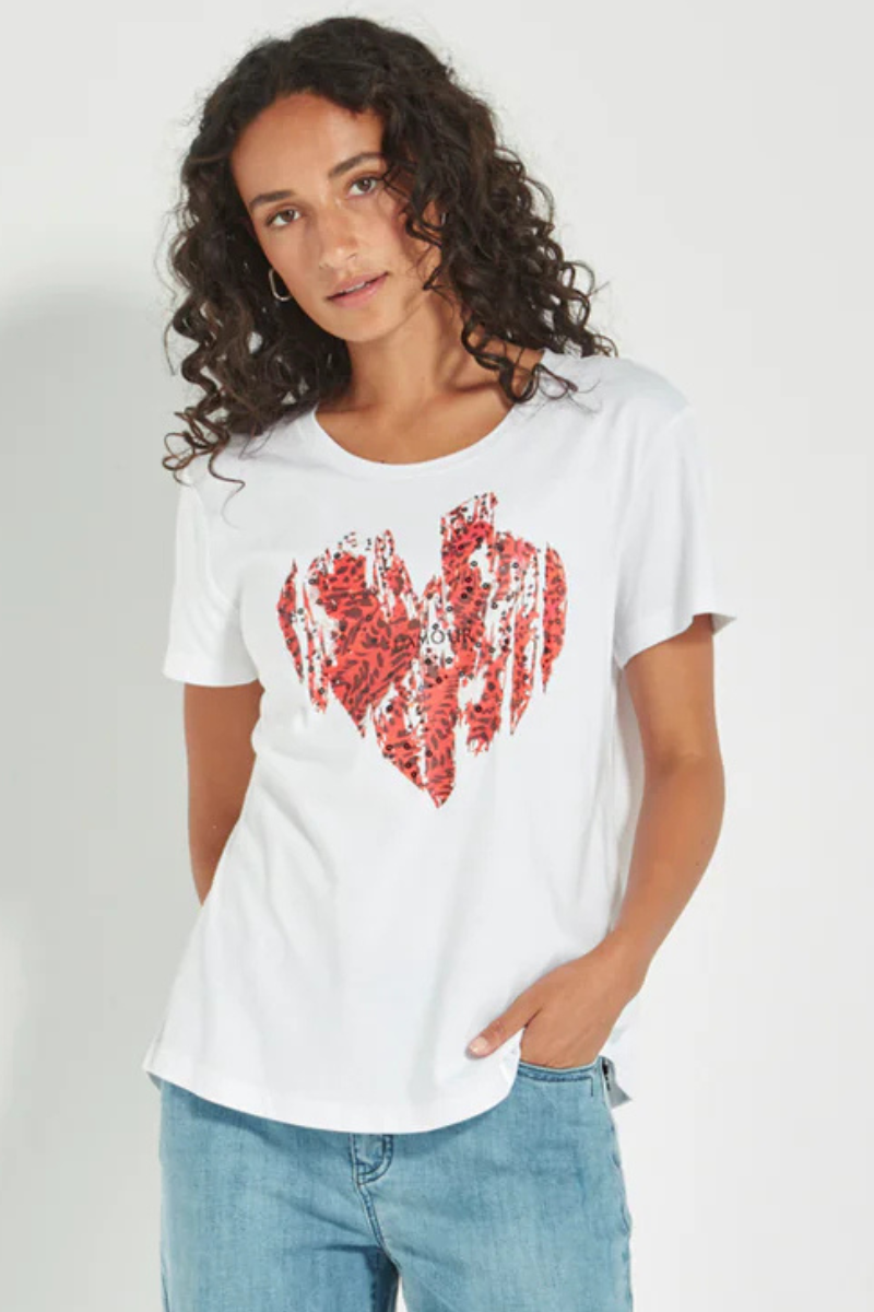 Verge | L'Amour Tee | White