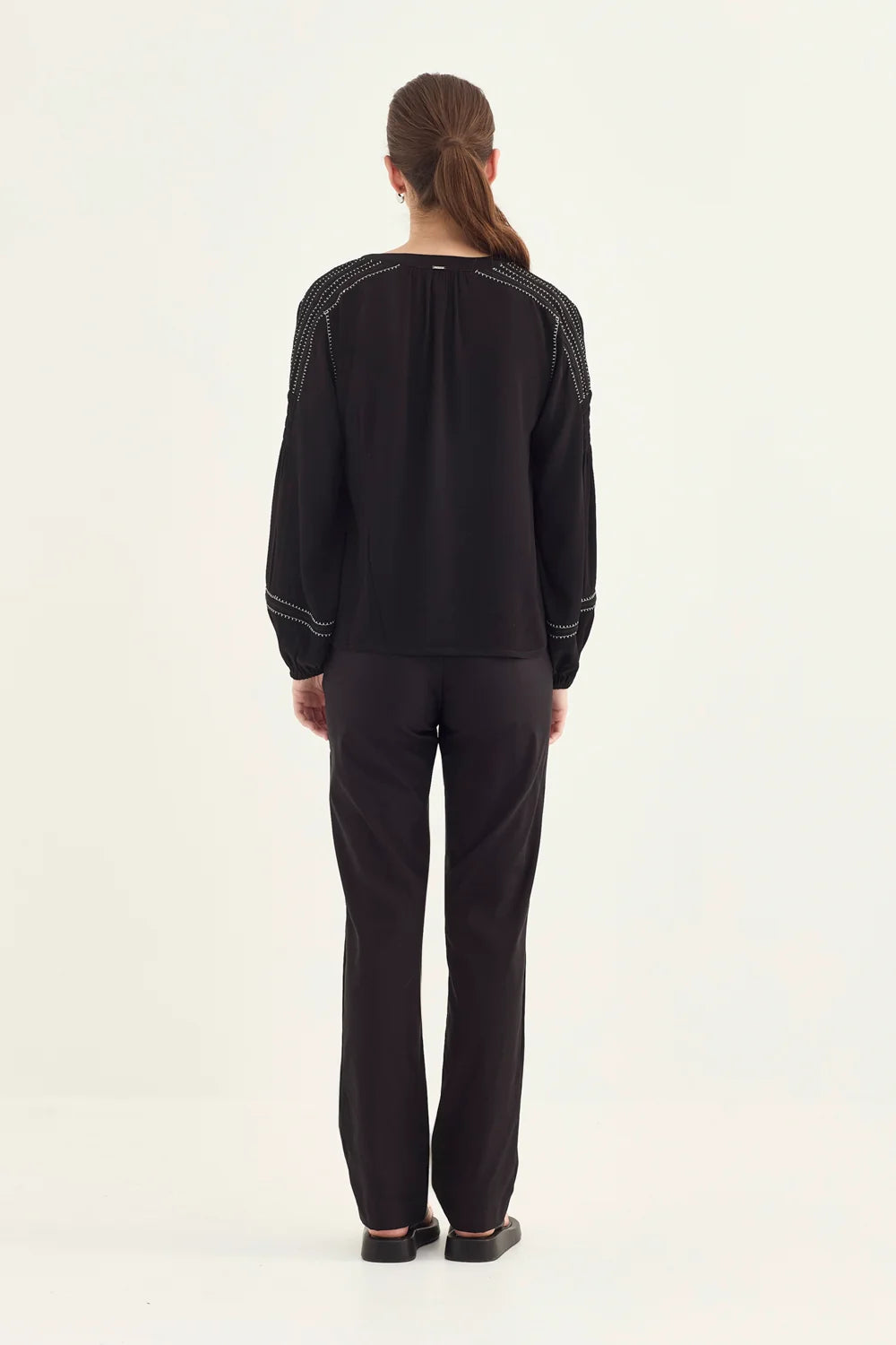 Verge | Myra Blouse | Black
