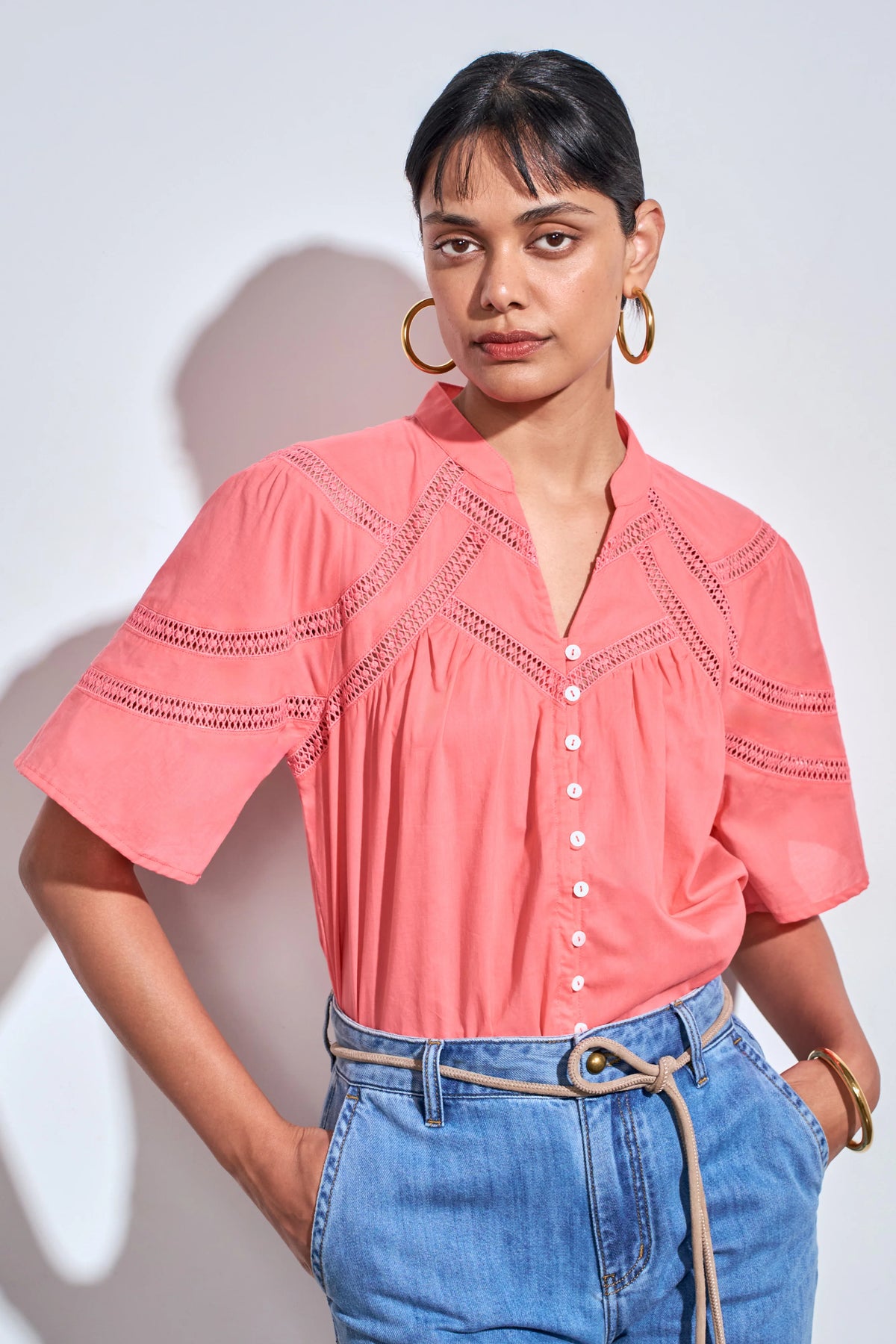 Zoe Kratzmann - Pulse Top - Flamingo