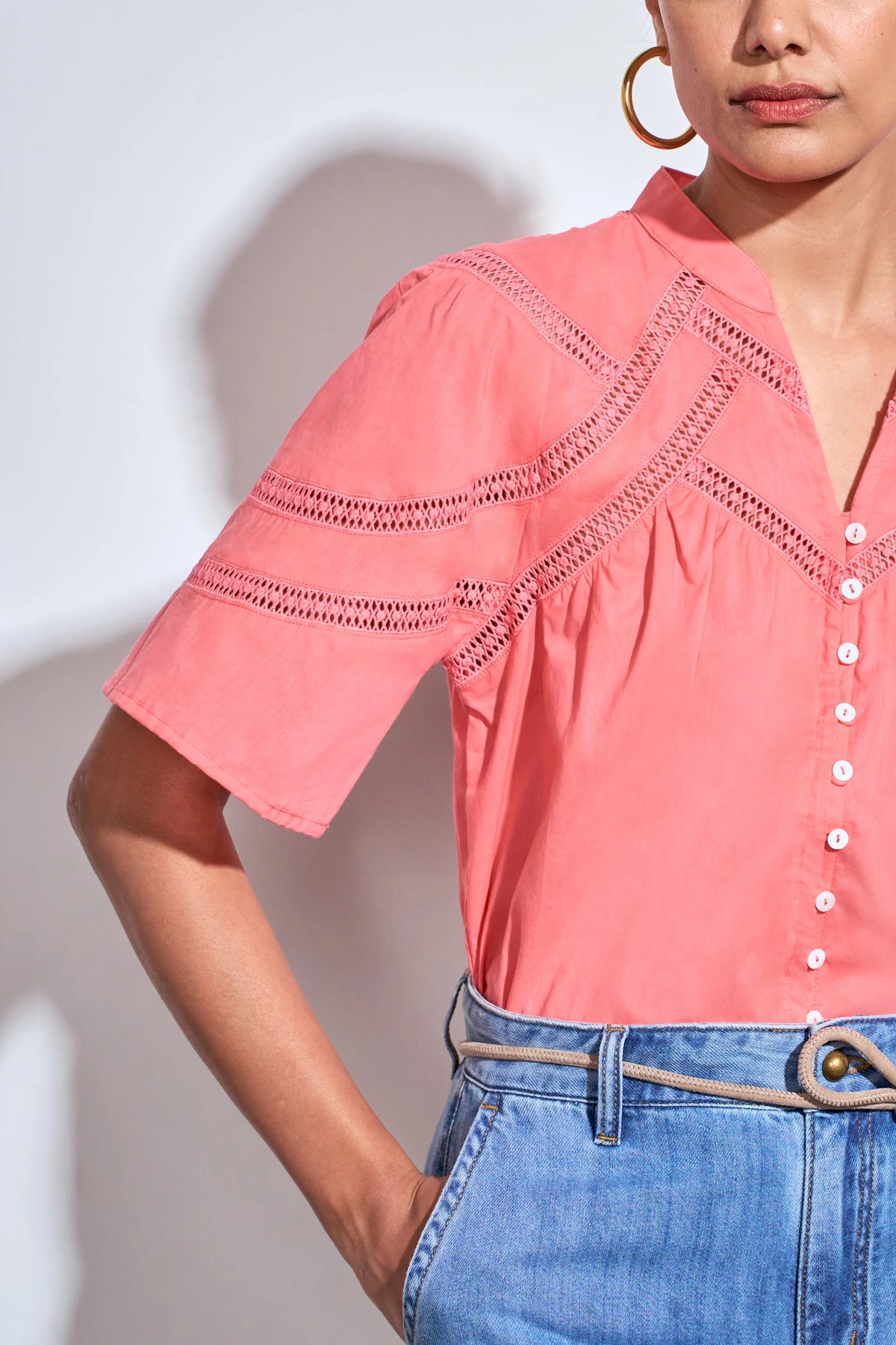 Zoe Kratzmann - Pulse Top - Flamingo