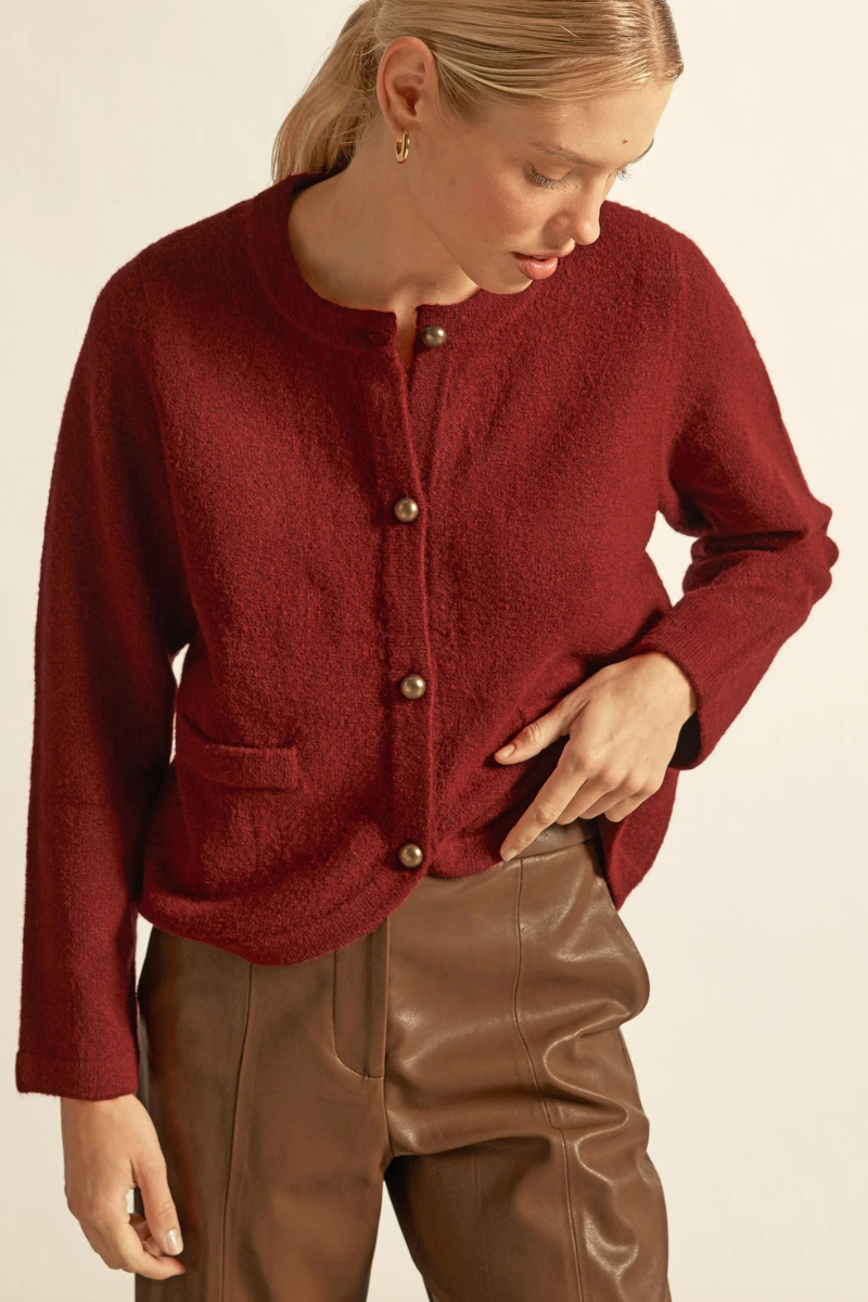 Zoe Kratzmann | Blur Knit | Raspberry