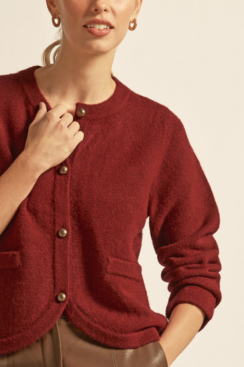 Zoe Kratzmann | Blur Knit | Raspberry