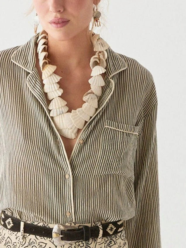 Maison Hotel | Dodo Blouse | Bidart Marine Stripe