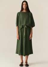 POL | Henri Tie Skirt | Green