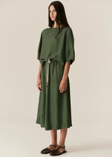 POL | Henri Tie Skirt | Green