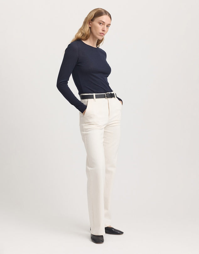 Toorallie | Crew Merino Tee | Navy