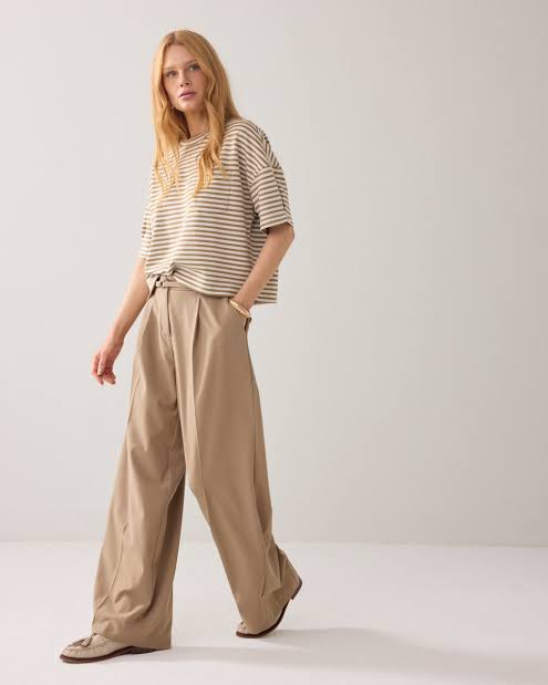 Summum | Pleated Pants | Khaki