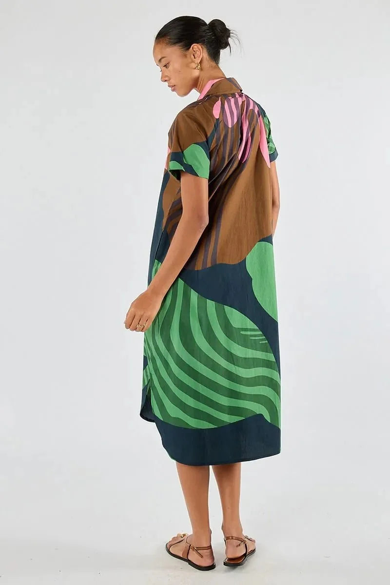 Itami | Papillon Button Dress | Black
