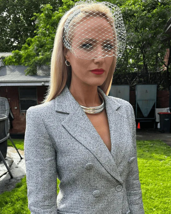 Ford Milliinery | Izzy Headpiece | Silver