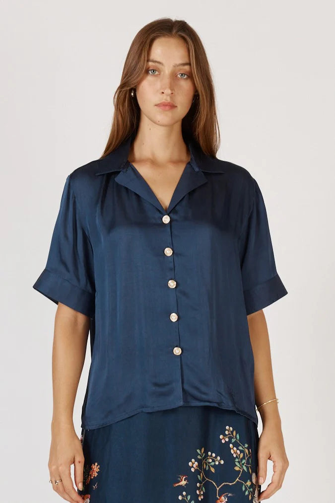 Ruby Yaya I Georgia Shirt I Navy