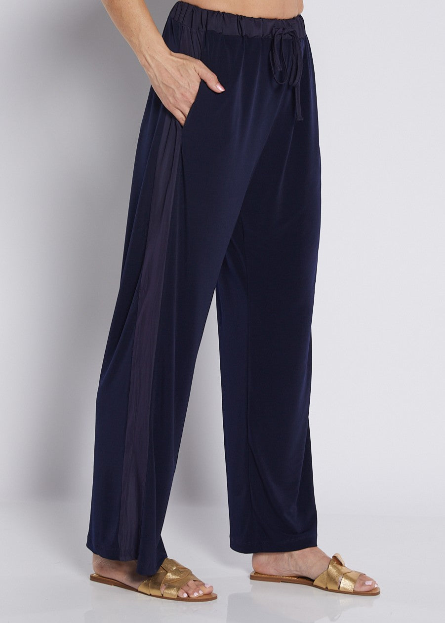 Philosophy | Cordelia Jersey and Silky Spliced Relaxed Pant | Ink