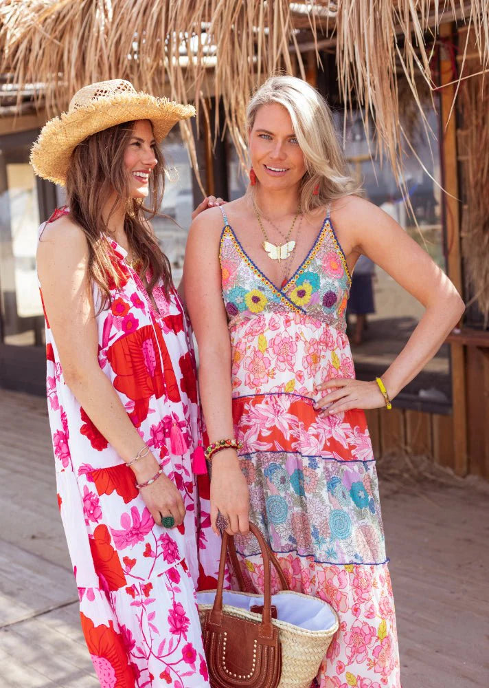 Place du Soleil | Flower Dress | White/Multi