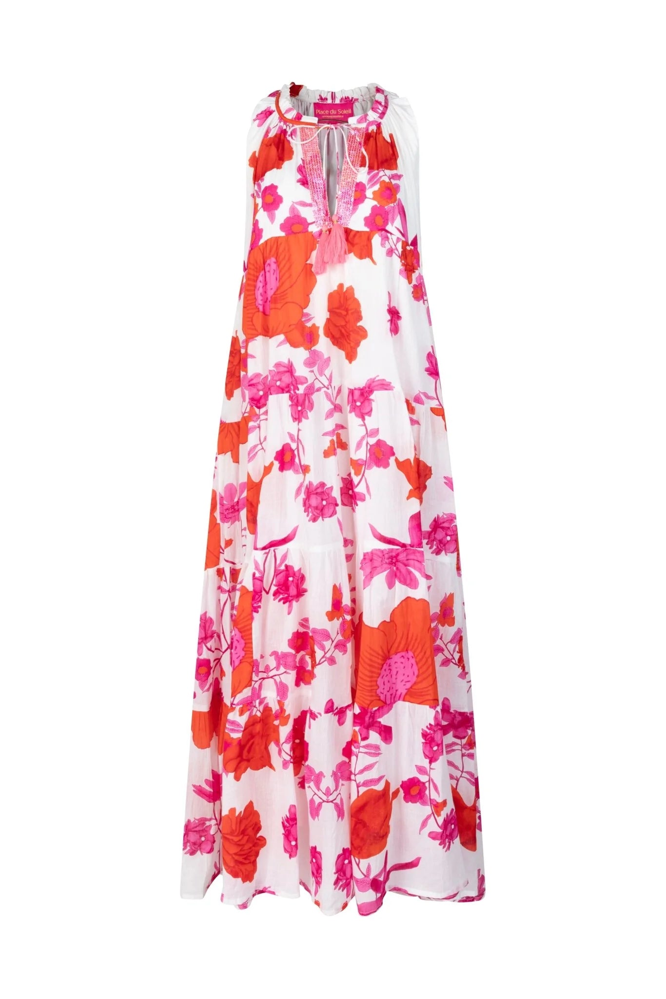 Place du Soleil | Flower Dress | White/Multi